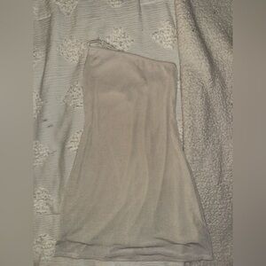 Forever21 Iridescent Beige Single Strap Mini Dress